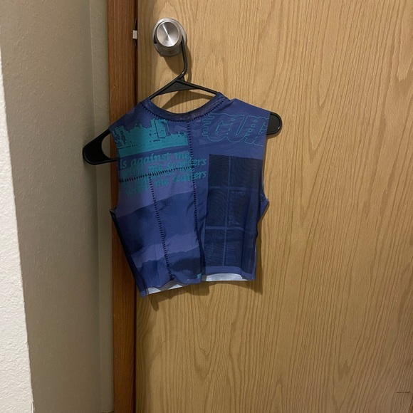 Danielle Guizio purple cropped tank top - Picture 2 of 3